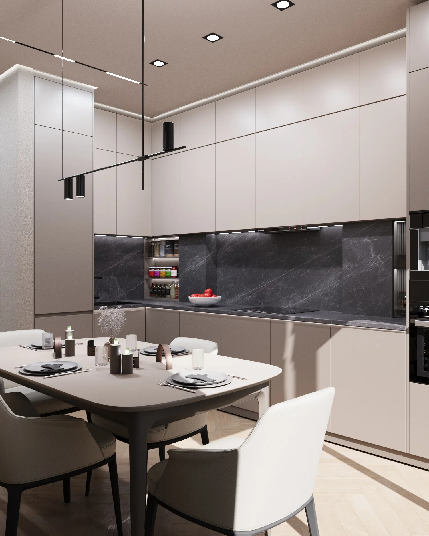 Квартира под сдачу - хай-тек - кухня 7